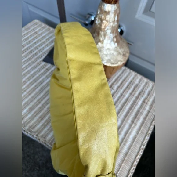 Hobo shoulder bag in nylon and leather, hobo slouchy purse cotton purse everyday - Picture 6 of 8